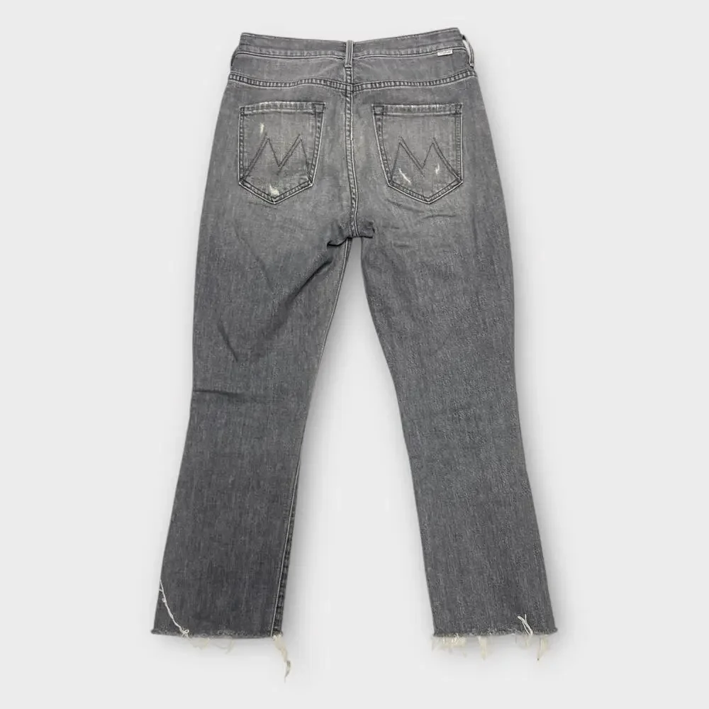 MOTHER The Insider Crop Step Fray in Ace of Spades Size 27 - Picture 3 of 10